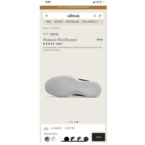 Allbirds Women’s Wool Runners | Natural Grey | Size W9 | Merino Wool Sneakers - Picture 10 of 10